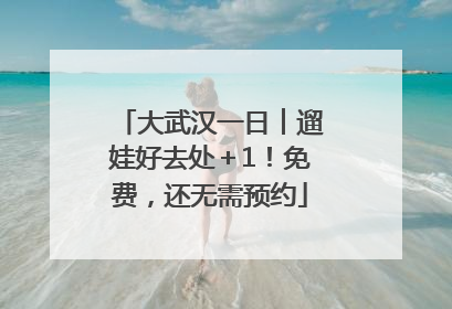 大武汉一日︱遛娃好去处＋1！免费，还无需预约
