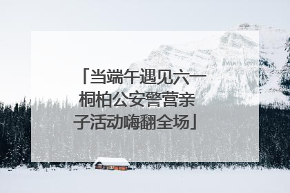 当端午遇见六一 桐柏公安警营亲子活动嗨翻全场