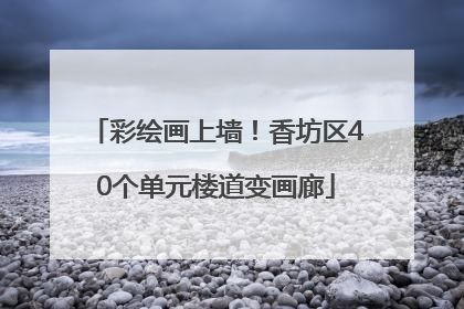彩绘画上墙！香坊区40个单元楼道变画廊
