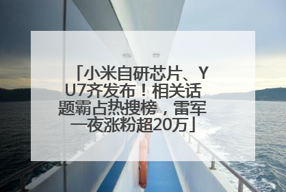 小米自研芯片、YU7齐发布！相关话题霸占热搜榜，雷军一夜涨粉超20万