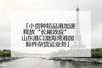 小货种精品港加速释放“长尾效应” 山东港口渤海湾港国际件杂货运业务