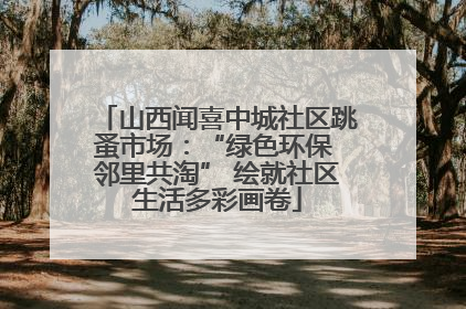 山西闻喜中城社区跳蚤市场：“绿色环保 邻里共淘” 绘就社区生活多彩画卷