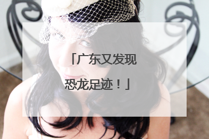 广东又发现恐龙足迹！