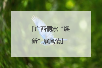 广西侗寨“焕新”展风情