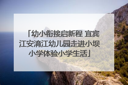幼小衔接启新程 宜宾江安淯江幼儿园走进小坝小学体验小学生活