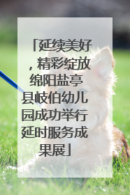 延续美好，精彩绽放 绵阳盐亭县岐伯幼儿园成功举行延时服务成果展