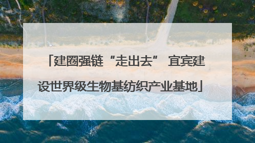 建圈强链“走出去” 宜宾建设世界级生物基纺织产业基地