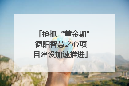 抢抓“黄金期” 德阳智慧之心项目建设加速推进