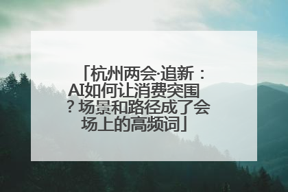 杭州两会·追新：AI如何让消费突围？场景和路径成了会场上的高频词