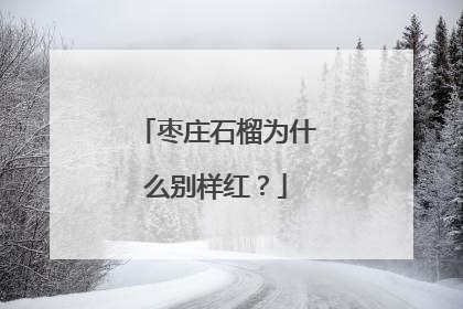 枣庄石榴为什么别样红？