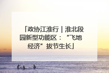 政协江淮行｜淮北段园新型功能区：“飞地经济”拔节生长