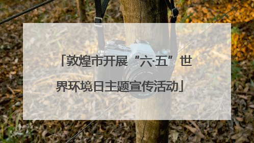 敦煌市开展“六·五”世界环境日主题宣传活动