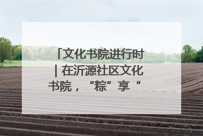 文化书院进行时｜在沂源社区文化书院，“粽”享“端午”美好时光
