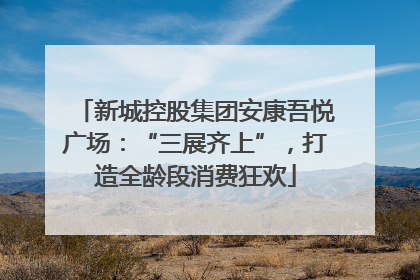新城控股集团安康吾悦广场：“三展齐上”，打造全龄段消费狂欢