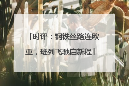时评：钢铁丝路连欧亚，班列飞驰启新程