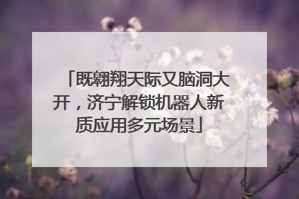 既翱翔天际又脑洞大开，济宁解锁机器人新质应用多元场景