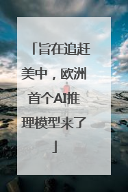 旨在追赶美中，欧洲首个AI推理模型来了