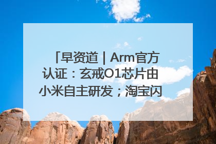 早资道｜Arm官方认证：玄戒O1芯片由小米自主研发；淘宝闪购联合饿了么日订单超4000万
