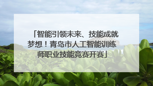 智能引领未来、技能成就梦想！青岛市人工智能训练师职业技能竞赛开赛