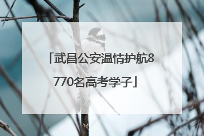 武昌公安温情护航8770名高考学子