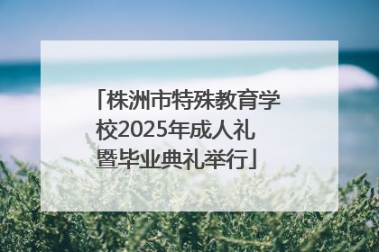 株洲市特殊教育学校2025年成人礼暨毕业典礼举行