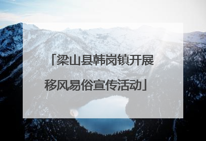 梁山县韩岗镇开展移风易俗宣传活动