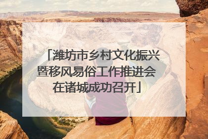 潍坊市乡村文化振兴暨移风易俗工作推进会在诸城成功召开