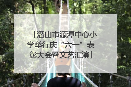 潜山市源潭中心小学举行庆“六一”表彰大会暨文艺汇演