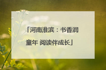 河南淮滨：书香润童年 阅读伴成长