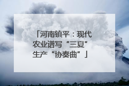 河南镇平：现代农业谱写“三夏”生产“协奏曲”
