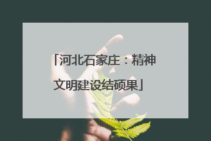 河北石家庄：精神文明建设结硕果