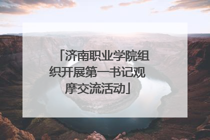 济南职业学院组织开展第一书记观摩交流活动