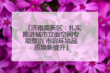 济南高新区：扎实推进城市立面空间专项整治 市容环境品质焕新提升