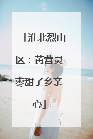 淮北烈山区：黄营灵枣甜了乡亲心