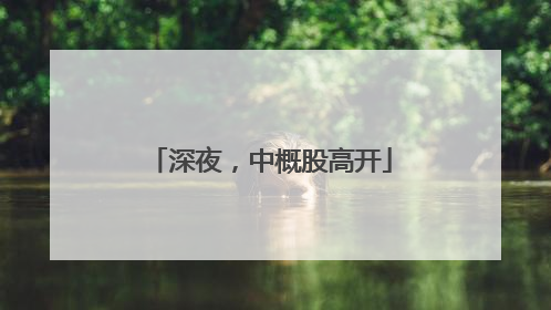 深夜，中概股高开