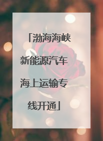 渤海海峡新能源汽车海上运输专线开通