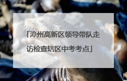 漳州高新区领导带队走访检查辖区中考考点