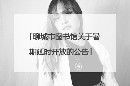 聊城市图书馆关于暑期延时开放的公告