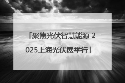 聚焦光伏智慧能源 2025上海光伏展举行