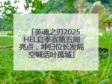 英魂之刃2025HEL夏季赛第五周亮点，坤归位长发隔空喊话叶孤城