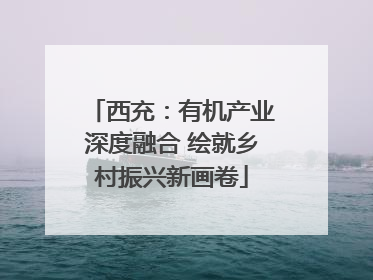 西充：有机产业深度融合 绘就乡村振兴新画卷