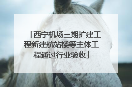 西宁机场三期扩建工程新建航站楼等主体工程通过行业验收