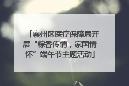 襄州区医疗保障局开展“粽香传情，家国情怀”端午节主题活动