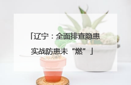 辽宁：全面排查隐患 实战防患未“燃”