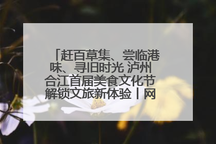赶百草集、尝临港味、寻旧时光 泸州合江首届美食文化节解锁文旅新体验丨网络中国节·端午