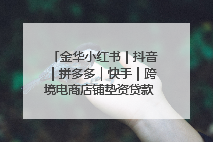 金华小红书｜抖音｜拼多多｜快手｜跨境电商店铺垫资贷款企业-漫商易