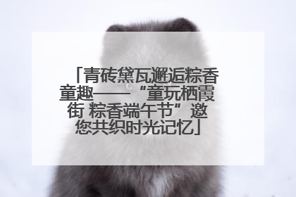 青砖黛瓦邂逅粽香童趣——“童玩栖霞街 粽香端午节”邀您共织时光记忆