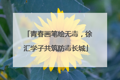 青春画笔绘无毒，徐汇学子共筑防毒长城