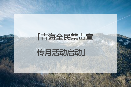 青海全民禁毒宣传月活动启动