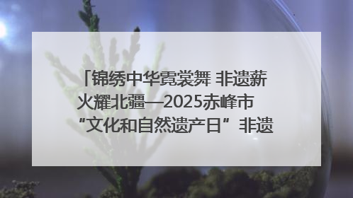 锦绣中华霓裳舞 非遗薪火耀北疆—2025赤峰市“文化和自然遗产日”非遗宣传展示活动纪实